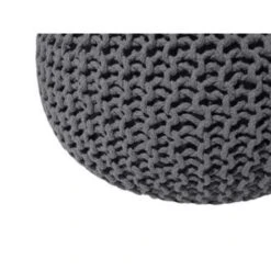 Beliani Poef CONRAD - Grijs Katoen -Meubelwinkel 01a430f656e24c9f9be6f07cc3e55e6d