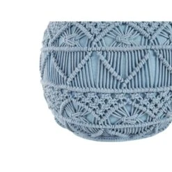 Beliani Poef KAYSERI - Blauw Katoen -Meubelwinkel 01bc7dc2f6204d3da530b439c078f677