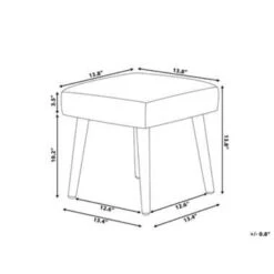 Beliani Hocker OSAGE - Groen Katoen -Meubelwinkel 025406b1769b4532bea8768f00b4be9f