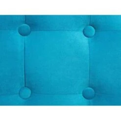 Beliani Poef TAMPA - Blauw Fluweel -Meubelwinkel 02c741828d364203857614b9e21462c4