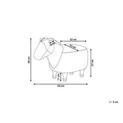 Beliani Dierenhocker HORSE - Bruin Kunstleer -Meubelwinkel 0407f9575b2845cc853626225519417b