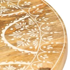 VidaXL Kruk Handgeschilderd 38x38x35 Cm Massief Mangohout -Meubelwinkel 077a175de8e442c290ed891297e175e4