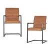 WOOOD Bas Eetkamerstoel - Pu - Cognac - Set Van 2 2 WOOOD Bas Eetkamerstoel - Pu - Cognac - Set Van 2 -Meubelwinkel 1000013708
