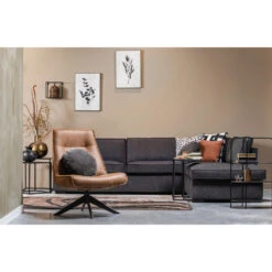 WOOOD Draaifauteuil Skyler - Kunstleer - Cognac - 94x67x85 9 WOOOD Draaifauteuil Skyler - Kunstleer - Cognac - 94x67x85 -Meubelwinkel 1000013720 0103