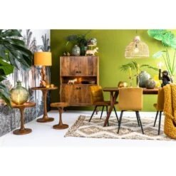 Eetkamerstoel Olive - Oker - Velvet -Meubelwinkel 1000022098 0110