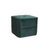 Poef Kiki - Donkergroen - 40x40x35 Cm -Meubelwinkel 1000022114