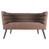 Leitmotiv Bank Explicit - Suede Look Chocolade Bruin - 128x71x74cm 1 Leitmotiv Bank Explicit - Suede Look Chocolade Bruin - 128x71x74cm -Meubelwinkel 1000022685