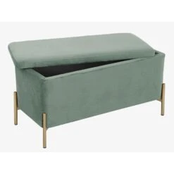 Leitmotiv Bank Snog XL - Velvet Jade Groen, Goud Geverfde Poten - 90x45x45cm 7 Leitmotiv Bank Snog XL - Velvet Jade Groen, Goud Geverfde Poten - 90x45x45cm -Meubelwinkel 1000022706 0101