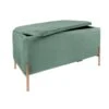 Leitmotiv Bank Snog XL - Velvet Jade Groen, Goud Geverfde Poten - 90x45x45cm 2 Leitmotiv Bank Snog XL - Velvet Jade Groen, Goud Geverfde Poten - 90x45x45cm -Meubelwinkel 1000022706