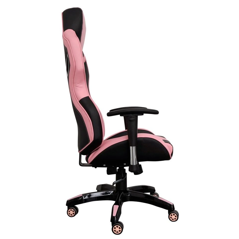 Gamestoel Race - Roze 4 Gamestoel Race - Roze - Afbeelding 2