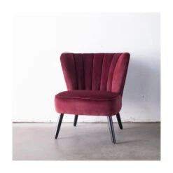 Giga Meubel Fauteuil Rouge Velvet - Shelly