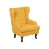Beliani Fauteuil ALTA - Geel Polyester -Meubelwinkel 1000027719