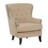 Beliani Fauteuil VIBORG - Beige Polyester -Meubelwinkel 1000027726