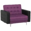 Beliani Fauteuil ABERDEEN - Paars Polyester 1 Beliani Fauteuil ABERDEEN - Paars Polyester -Meubelwinkel 1000027732