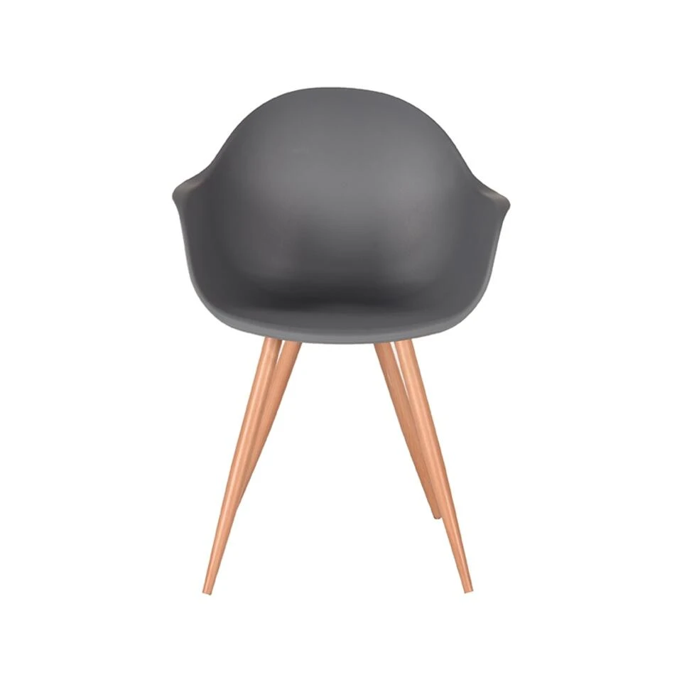 LABEL51 Eetkamerstoel Parma - Antraciet - Kunststof 5 LABEL51 Eetkamerstoel Parma - Antraciet - Kunststof - Afbeelding 3