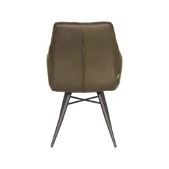 LABEL51 Eetkamerstoel Bink - Army Green - Microfiber 9 LABEL51 Eetkamerstoel Bink - Army Green - Microfiber -Meubelwinkel 1000028373 0103