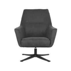 LABEL51 Fauteuil Tod - Antraciet - Weave -Meubelwinkel 1000028411 0101
