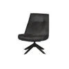 WOOOD Skyler Draaifauteuil - Kunstleer - Zwart - 94x67x85 -Meubelwinkel 1000031095