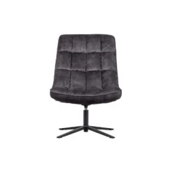 WOOOD Job Draaifauteuil - Velvet - Antraciet - 101x70x85 9 WOOOD Job Draaifauteuil - Velvet - Antraciet - 101x70x85 -Meubelwinkel 1000031100 0103