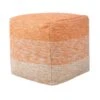 Beliani Poef HIRRI - Oranje Katoen -Meubelwinkel 1000038620