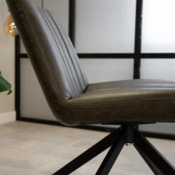 Draaibare Fauteuil Industrieel Leon Groen - Kunstleder - Groen 9 Draaibare Fauteuil Industrieel Leon Groen - Kunstleder - Groen -Meubelwinkel 1000042007 0103