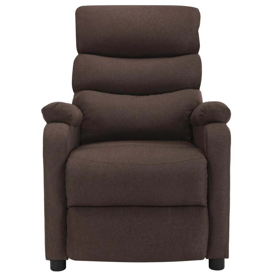 VidaXL Fauteuil Verstelbaar Elektrisch Stof Bruin 4 VidaXL Fauteuil Verstelbaar Elektrisch Stof Bruin - Afbeelding 2