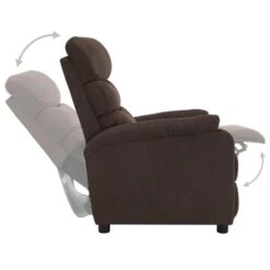 VidaXL Fauteuil Verstelbaar Elektrisch Stof Bruin 8 VidaXL Fauteuil Verstelbaar Elektrisch Stof Bruin -Meubelwinkel 1000042019 0102