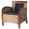 VidaXL Fauteuil Handgeweven Rattan -Meubelwinkel 1000043927