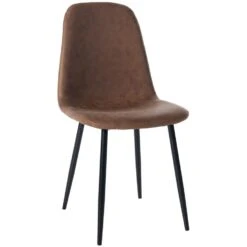 CLP Eetkamerstoel Napier Kunstleer Bruin