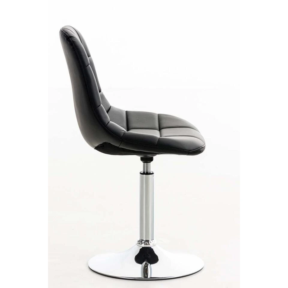 CLP Eetkamerstoel Emil Kunstleder Zwart 5 CLP Eetkamerstoel Emil Kunstleder Zwart - Afbeelding 3