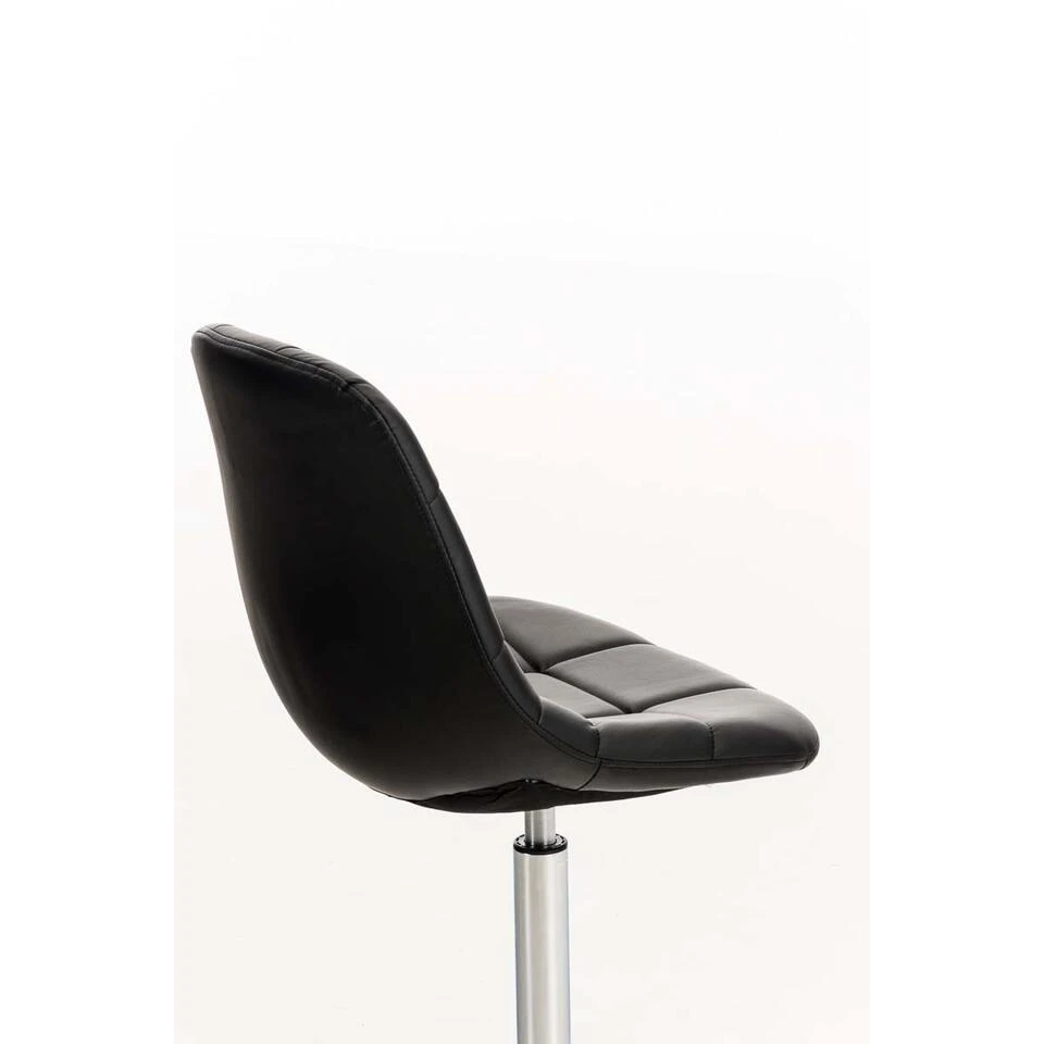 CLP Eetkamerstoel Emil Kunstleder Zwart 6 CLP Eetkamerstoel Emil Kunstleder Zwart - Afbeelding 4