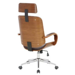 Clp Bureaustoel Dayton Walnoot Frame Bruin -Meubelwinkel 1000054309 0103