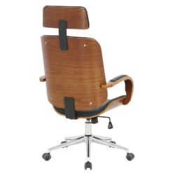 Clp Bureaustoel Dayton Walnoot Frame Zwart 9 Clp Bureaustoel Dayton Walnoot Frame Zwart -Meubelwinkel 1000054319 0103