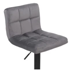 Ocazi Barkruk Helsinki – Grijs – Fluweel -Meubelwinkel 1000054526 0103