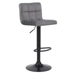 Ocazi Barkruk Helsinki – Grijs – Fluweel