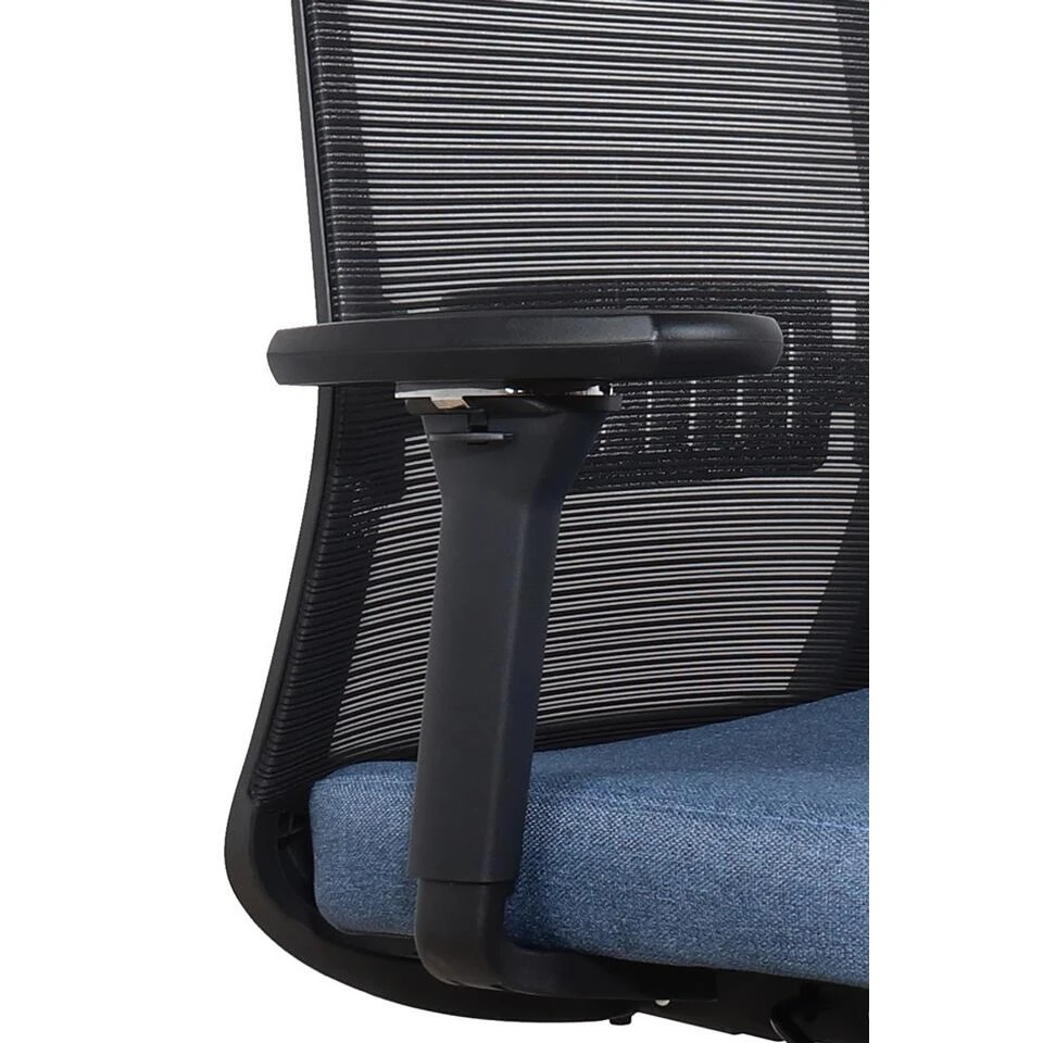 Bureaustoel Napoli Deluxe 4D - NEN-EN 1335 - Blauw 4 Bureaustoel Napoli Deluxe 4D - NEN-EN 1335 - Blauw - Afbeelding 2