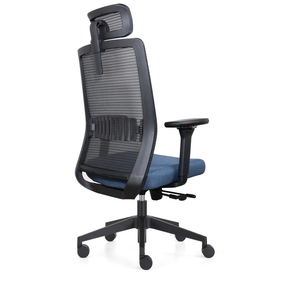 Bureaustoel Napoli Deluxe 4D - NEN-EN 1335 - Blauw 6 Bureaustoel Napoli Deluxe 4D - NEN-EN 1335 - Blauw - Afbeelding 4