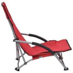 VidaXL Strandstoelen 2 St Inklapbaar Stof Rood -Meubelwinkel 1000056441 0103