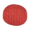 Beliani Poef HOPA - Rood Fluweel 2 Beliani Poef HOPA - Rood Fluweel -Meubelwinkel 1000057169