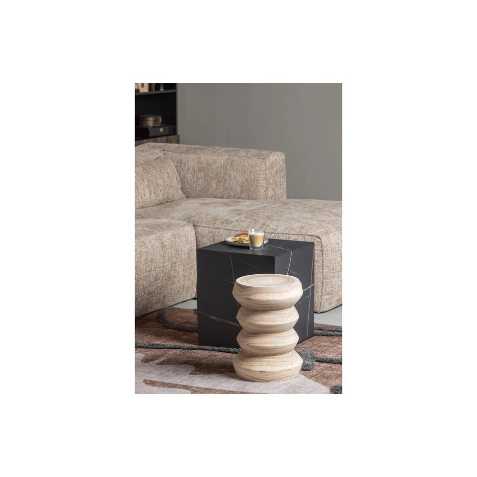 WOOOD Babs Kruk - Hout - Naturel - 41x31x31 4 WOOOD Babs Kruk - Hout - Naturel - 41x31x31 - Afbeelding 2