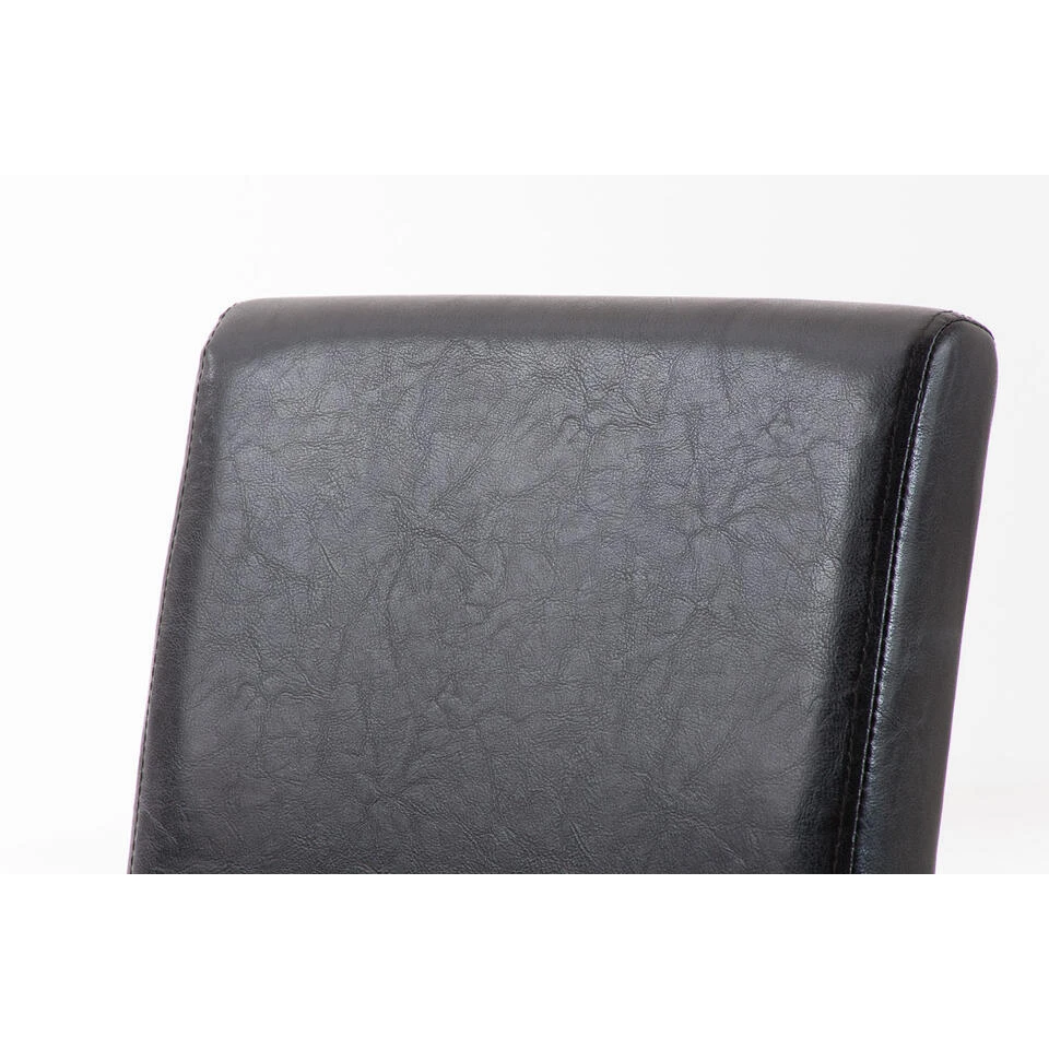 CLP Eetkamerstoel Ina Donkerbruin Frame Kunstleder Bruin 5 CLP Eetkamerstoel Ina Donkerbruin Frame Kunstleder Bruin - Afbeelding 3