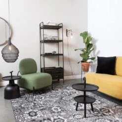 Giga Meubel Fauteuil Stof Groen - 71x66x77cm - Stoel Polly -Meubelwinkel 1000068560 0101