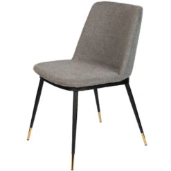 Giga Meubel Eetkamerstoel Lichtgrijs - Zithoogte 46cm - Stoel Lionel