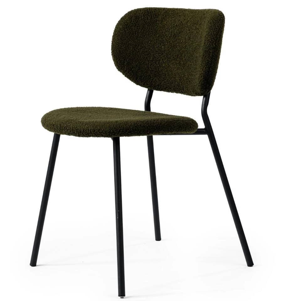 Rutger Eetkamerstoel Teddy - Stof - Groen 3 Rutger Eetkamerstoel Teddy - Stof - Groen