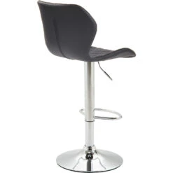 CLP Barkruk Cork Chroom Frame Kunstleder Zwart 9 CLP Barkruk Cork Chroom Frame Kunstleder Zwart -Meubelwinkel 1000071049 0103