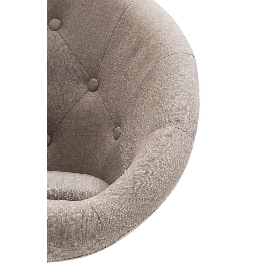 CLP Bureaustoel Londen V2 Stof Taupe 6 CLP Bureaustoel Londen V2 Stof Taupe - Afbeelding 4