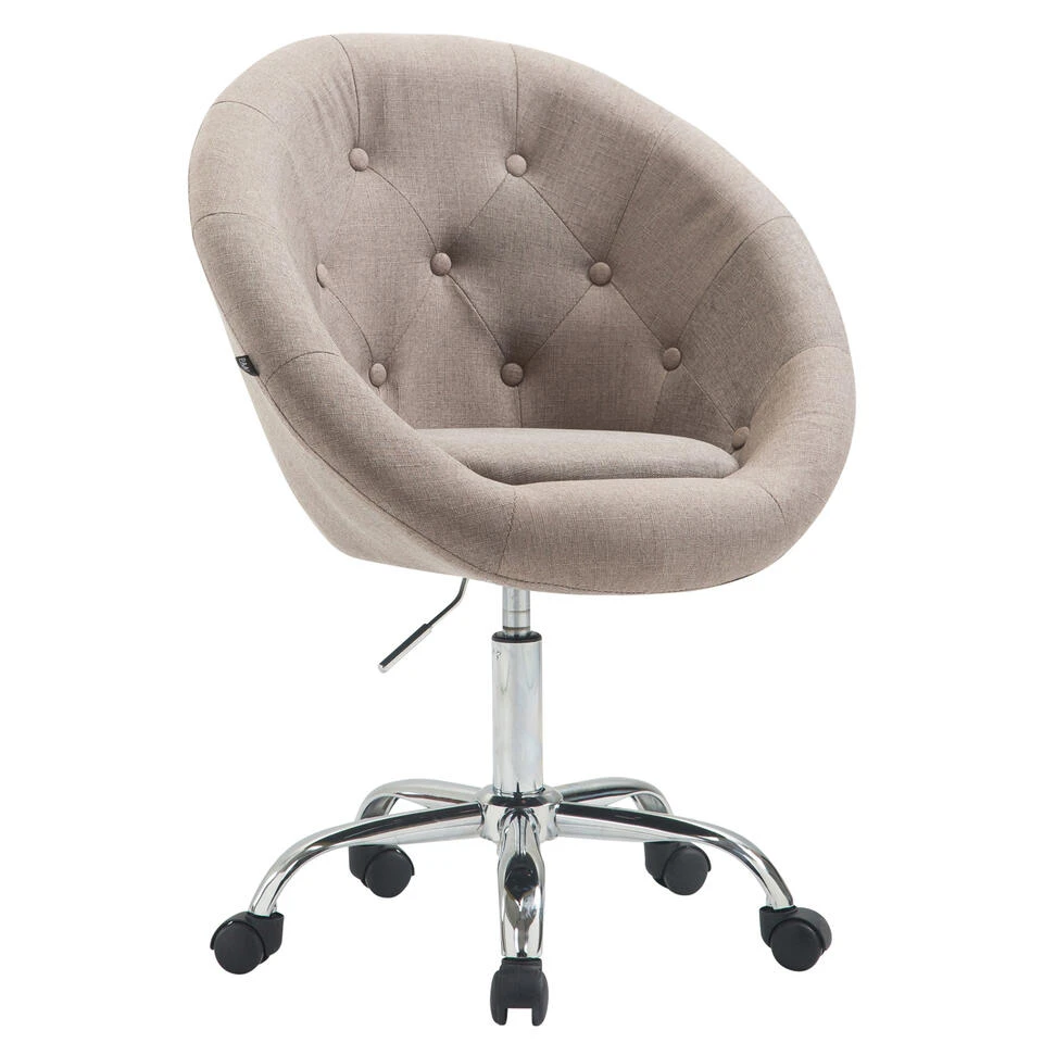 CLP Bureaustoel Londen V2 Stof Taupe 3 CLP Bureaustoel Londen V2 Stof Taupe