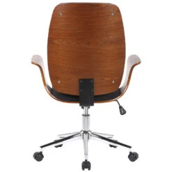 Clp Bureaustoel Burbank Kunstleer Zwart -Meubelwinkel 1000071070 0103