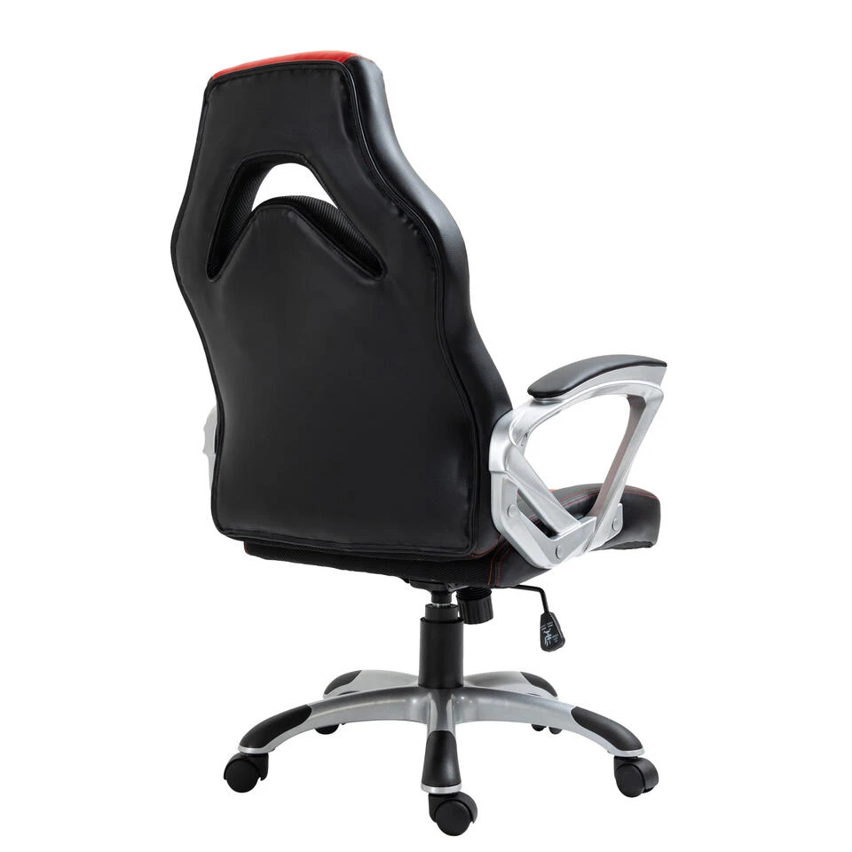 Clp Bureaustoel Foxton Kunstleder Rood 6 Clp Bureaustoel Foxton Kunstleder Rood - Afbeelding 4