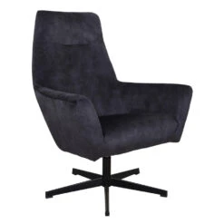 Fauteuil Draaibaar Casper Velvet Antraciet - Stof - Grijs 9 Fauteuil Draaibaar Casper Velvet Antraciet - Stof - Grijs -Meubelwinkel 1000072638 0103